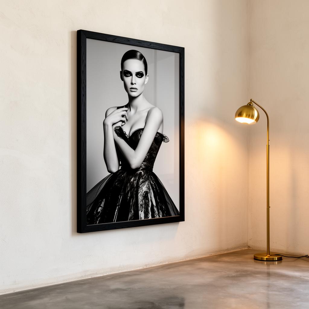 Noir Couture — poster mockup